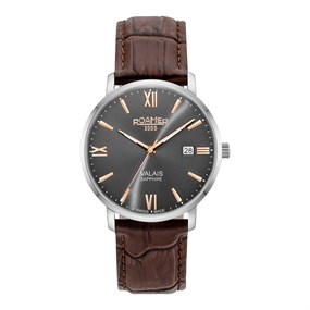 Roamer 958844 41 53 05 Valais Brown Leather Strap Watch - W60307
