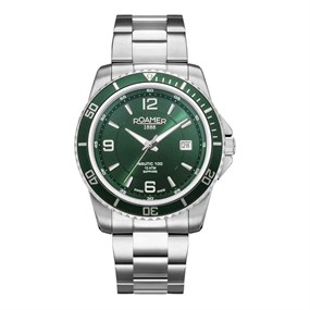 Roamer 862844 41 75 20 Nautic Green Dial Bracelet Watch - W60308