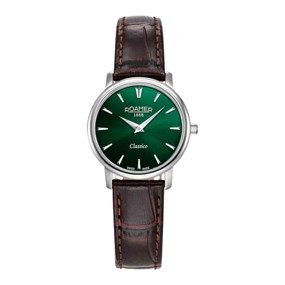 Roamer 971857 41 75 05 Classico Brown Leather Strap Watch - W60325