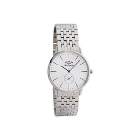 Rotary GB90050/06 Les Originales Kensington Silver Tone Watch - W63112