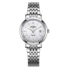 Rotary LB05420/02 Windsor Stainless Steel Bracelet Watch - W64125