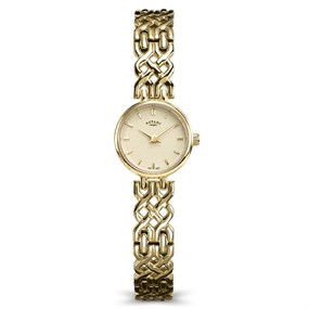 Rotary RLB10046/03 1895 Gold Tone Champagne Dial Bracelet Watch - W64220