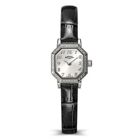 Rotary RLS10057/05 Heritage Altera Black Leather Strap Watch - W64235