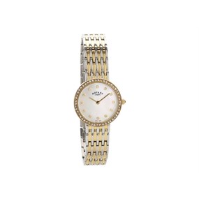Rotary LB00247/41 Two Tone Stone Set Bracelet Watch - W6437