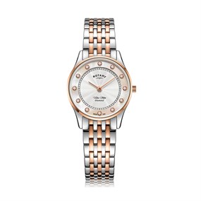 Rotary LB08302 Two Tone Diamond Set Dial Bracelet Watch - W6488