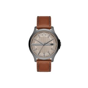 Armani Exchange AX2414 Hampton Brown Leather Strap Watch - W65177