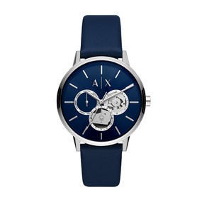 Armani Exchange AX2746 Blue Leather Strap Watch - W65326