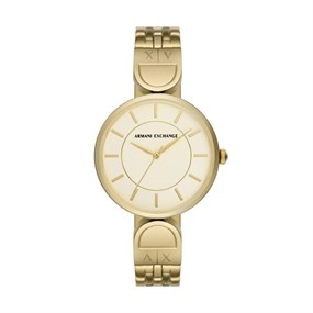 Armani Exchange AX5385 Gold Plated Bracelet Watch - W65443