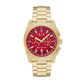 Armani Exchange AX2863 Chronograph Gold Plated Bracelet Watch - W65491