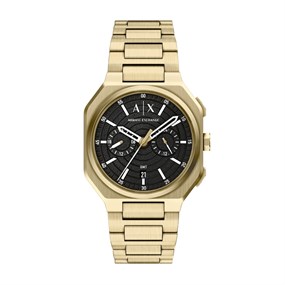 Armani Exchange AX1476 Gold Tone Chronograph Bracelet Watch - W65555