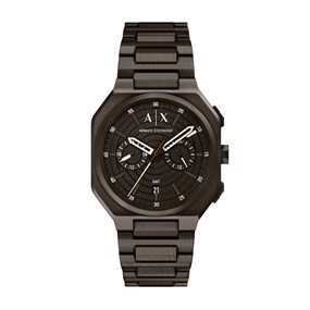 Armani Exchange AX1479 Gunmetal IP Chronograph Bracelet Watch - W65556