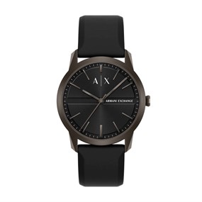 Armani Exchange AX2652 Gunmetal IP Black Strap Watch - W65559
