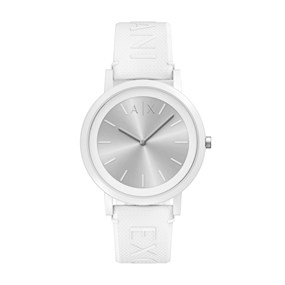 Armani Exchange AX2877 Lexon White Silicone Strap Watch - EXCLUSIVE - W65570