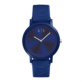 Armani Exchange AX2875 Blue Silicone Strap Watch - W65579