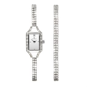 Accurist 8001 Stone Set Bracelet And Watch Gift Set - W72183