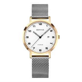 BERING 18634-010 Titanium Milanese Mesh Bracelet Watch - W74193