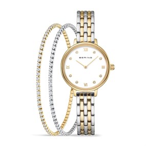 BERING 11028-714-GWP Two Tone Watch And Bracelets Set - W74284