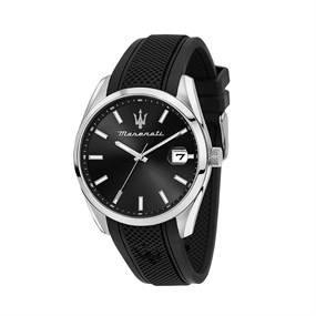 Maserati R8851151004 Attrazione Black Silicone Strap Watch - W81183
