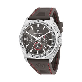 Maserati R8871606008 Velocita Chronograph Stainless Steel Black Silicone Strap Watch - W81336
