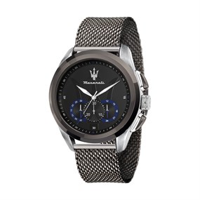 Maserati R8873612006 Traguardo Chronograph Gunmetal Mesh Bracelet Watch - W81355
