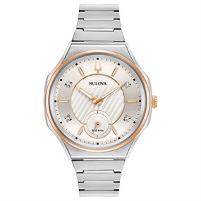 Bulova Curv 98P182 Two Tone Bracelet Watch - W83181