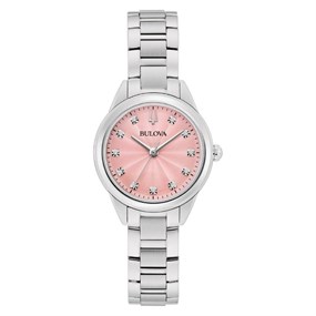 Bulova Classic Sutton 96P249 Diamond Set Bracelet Watch - W83215