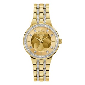 Bulova Crystal Phantom 97L176 Faceted Dial Bracelet Watch - W83216