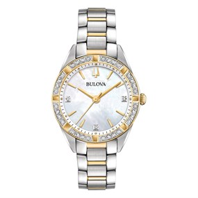 Bulova 98R263 Two Tone Diamond Set Bracelet Watch - W83219