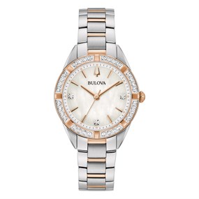 Bulova 98R281 Sutton Two Tone Diamond Set Bracelet Watch - W83226