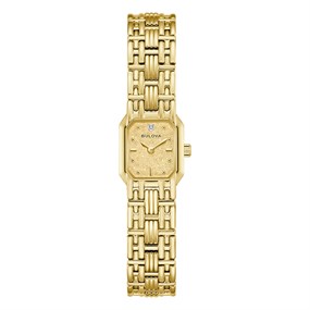 Bulova 97P184 Goddess of Time Gold Tone Bracelet Watch - W83257