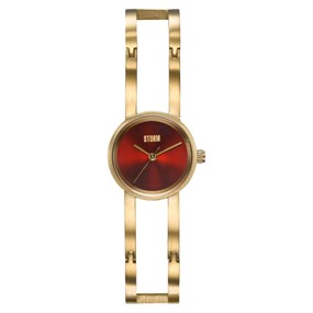 STORM 47469/GD/R Omie Gold Red Bangle/Bracelet Watch - W87262