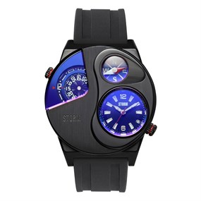 STORM 47541/SL/B Navitrek Slate Blue Rubber Strap Watch - W87402
