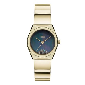 STORM 47552/GD/BK Zinara Gold Black Bangle/Bracelet Watch - W87429