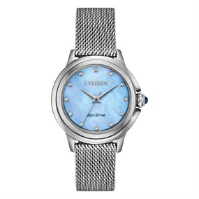 Citizen EM0790-55N Ceci Diamond Mesh Bracelet Watch - W92165