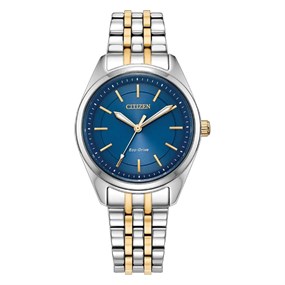 EM1234-53L Citizen Peyton Two Tone Blue Dial Bracelet Watch - W92211