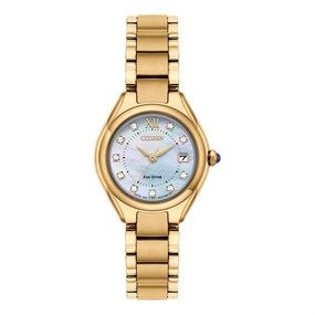 Citizen EW2543-85D Eco-Drive Gold Plated Bracelet Watch - W92951