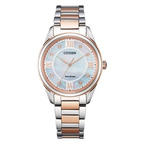 Citizen EM0876-51D Arezzo Eco-Drive Two Tone Bracelet Watch - W92962