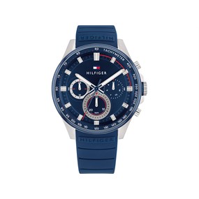 Tommy Hilfiger 1791970 Blue Silicone Strap Watch - W95280