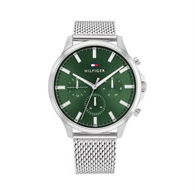 Tommy Hilfiger 1710499 Green Dial Mesh Bracelet Watch - W95301