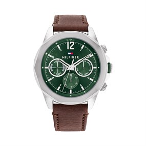 Tommy Hilfiger 1792064 Brown Leather Strap Watch - W95307