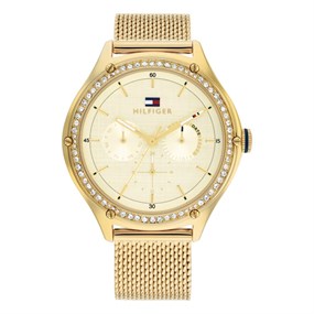 Tommy Hilfiger 1782655 Gold Plated Mesh Bracelet Watch - W95318