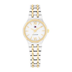 Tommy Hilfiger 1782888 Two Tone Silver Dial Bracelet Watch - W95452
