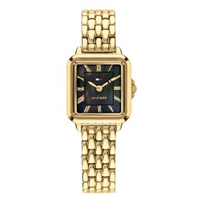 Tommy Hilfiger 1782916  Gold Tone Black Dial Bracelet Watch - W95462