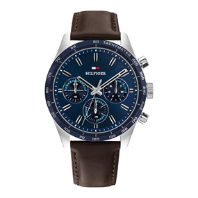 Tommy Hilfiger 1792276  Brown Leather Strap Watch - W95480