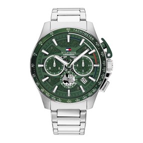 Tommy Hilfiger 1792293 Stainless Steel Green Dial Bracelet Watch - W95487