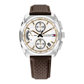 Tommy Hilfiger 1792270 Brown Leather Strap Watch - W95489