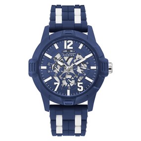 GUESS GW0428G3 Striker Multi Dial Blue And White Strap Watch - W96219