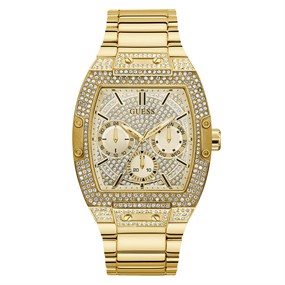 GUESS GW0094G2 Phoenix  Multi Dial Stone Set Gold Plated Bracelet - W96220