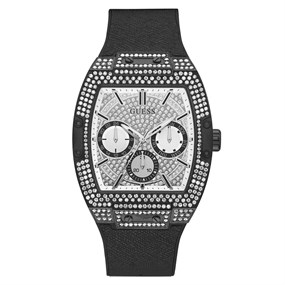 Guess GW0048G1 Black Crystal Case Strap Watch - W96234