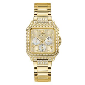 GUESS GW0472L2 Deco Gold Plated Stone Set Bracelet Watch - W96261